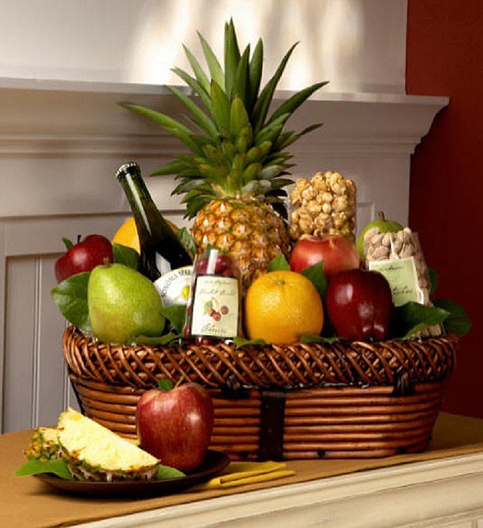 Bountiful Fruit & Gourmet Gift Basket Deluxe