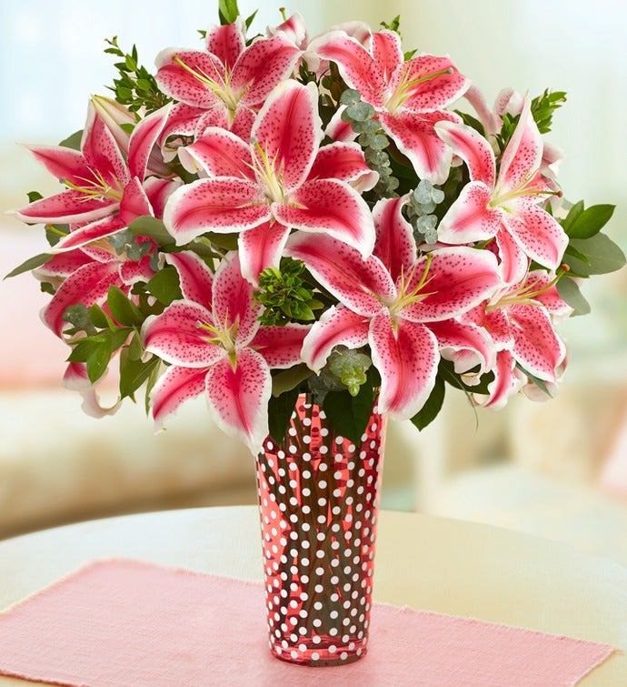 Stunning Pink Lily Bouquet