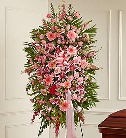 Pink Sympathy Standing Spray