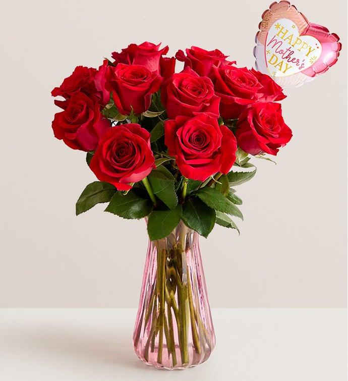 One Dozen Red Roses for Mother’s Day