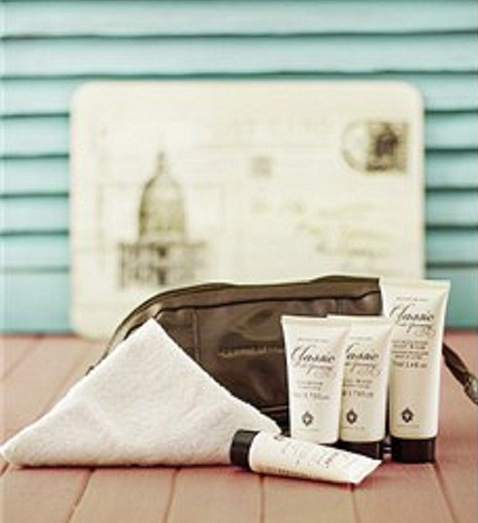 Classic Male Grooming Travel Bag