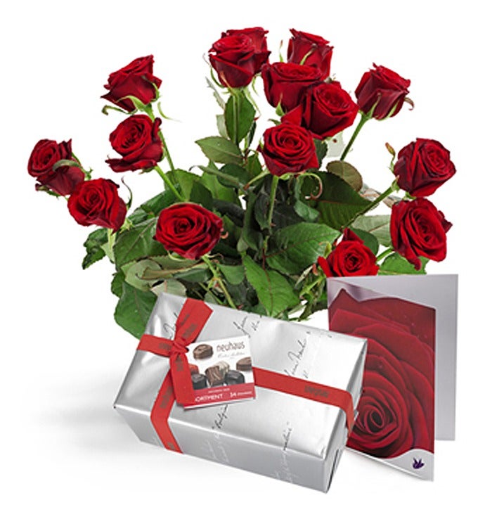 Red roses giftset