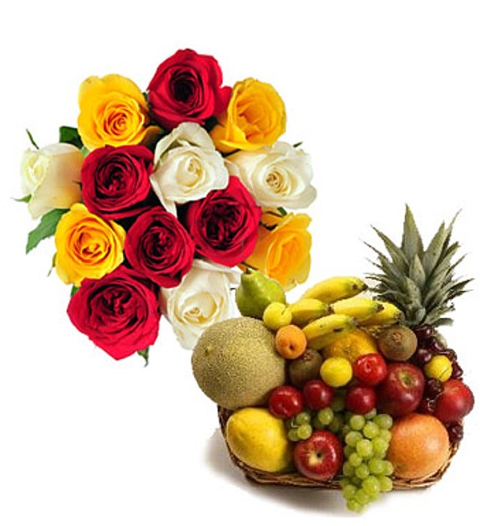 Roses with Fresh Fruits