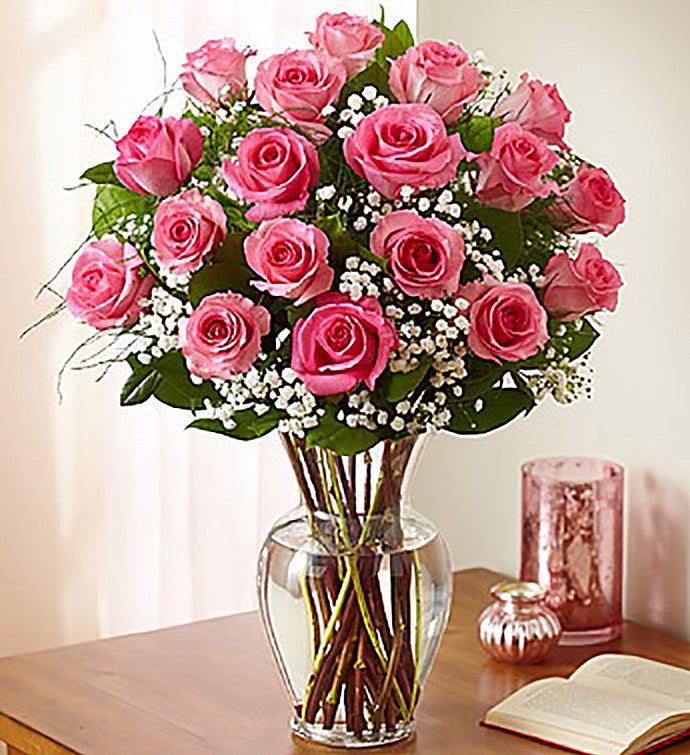 Premium Long Stem Pink Roses