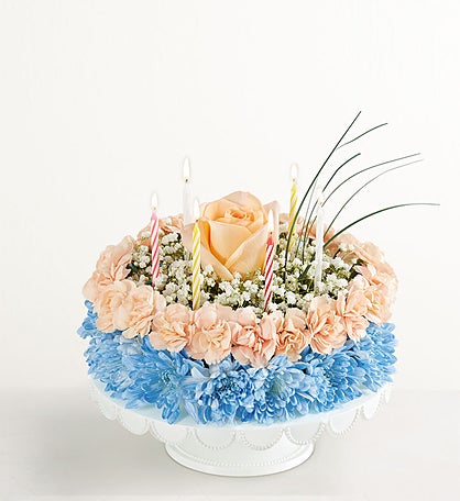 Birthday Wishes Flower Cake® Coastal