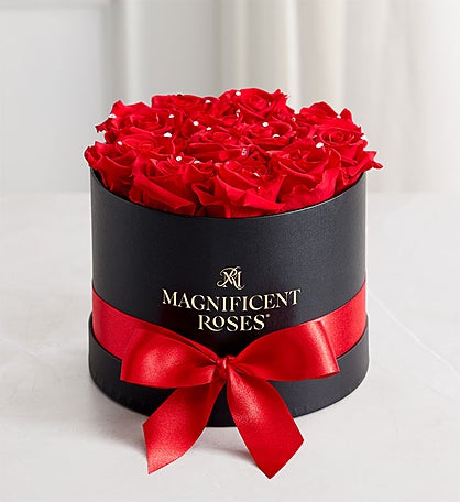 Magnificent Roses® Preserved Sparkle Red Roses