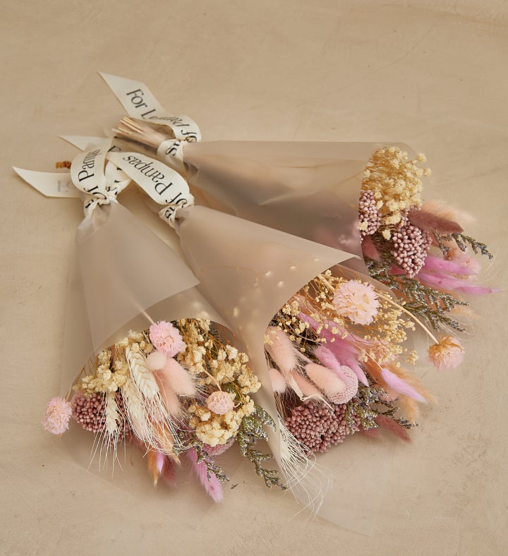 Pink Small Dried Flower Bouquet