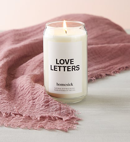 Love Letters Candle by Homesick With Scarf