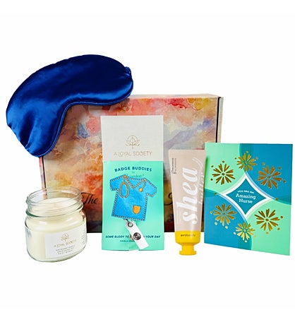 Thank You Nurse Appreciation Box, Blue Badge