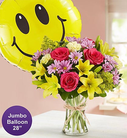 Fields of Europe® for Spring with Jumbo Smile Balloon