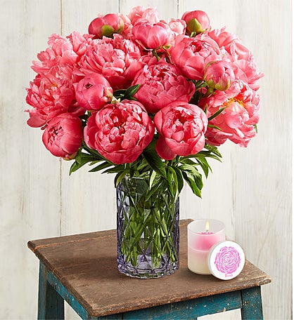 Charming Coral Peony Bouquet™