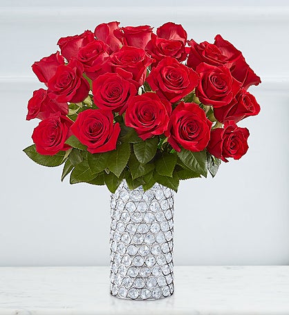 Sparkle Her Day Two Dozen Red Roses