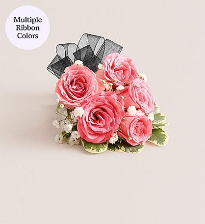 Pink Spray Rose Corsage