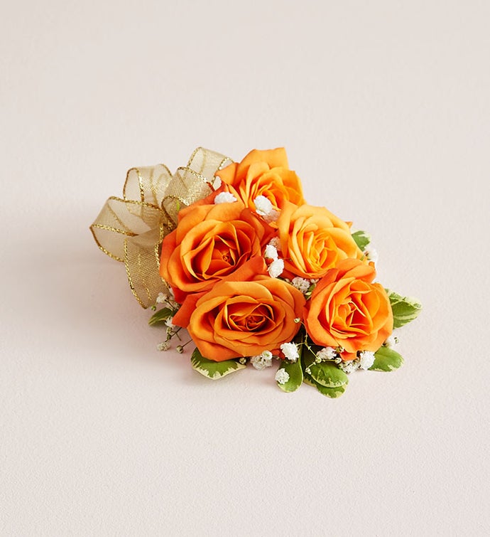 Orange Spray Rose Corsage