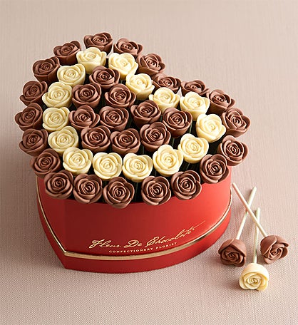 Fleur De Chocolate® Belgian Chocolate Roses - Love Struck