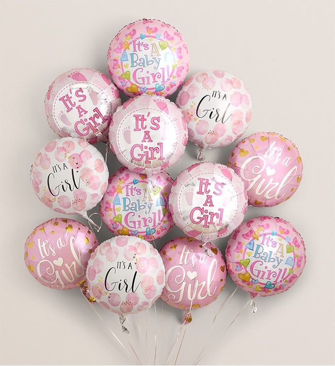 Air Rangement® Baby Girl Mylar Balloons
