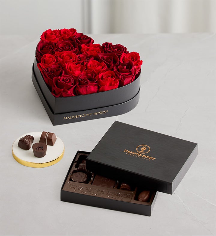Magnificent Roses® Preserved Rouge Heart