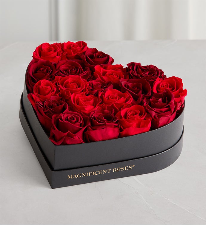 Magnificent Roses® Preserved Rouge Heart