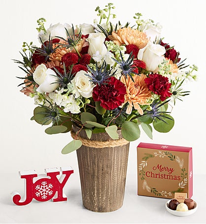 Crimson & Snowfall™ Bouquet