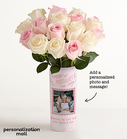 Mother’s Day Memories Bouquet with Personalized Photo Vase