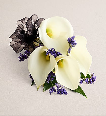 White Mini Calla Lily Corsage