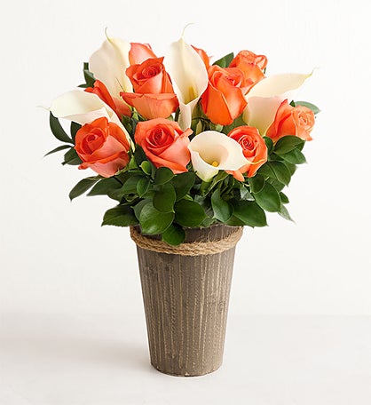 Autumn Rose & Calla Lily Bouquet