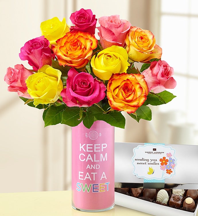 Keep Calm and Eat a Sweet Bouquet + Chocolate