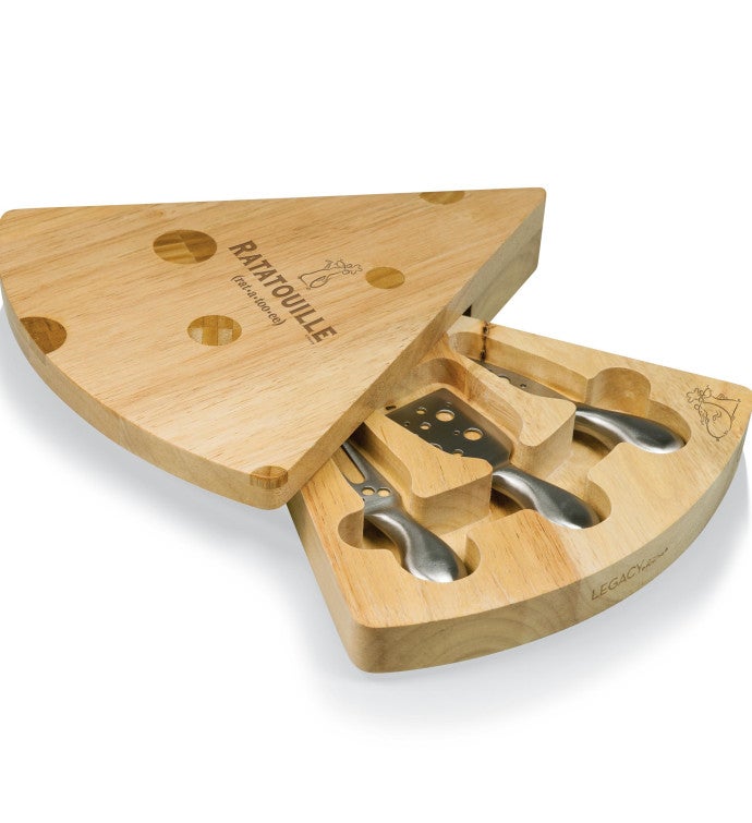 Ratatouille Swiss Cheese Cutting Board & Tools Set