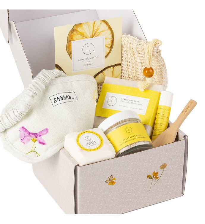 Thank You Gift Box   Natural Pampering Spa Citrus Gift Set   6 Products