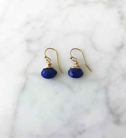 Jill Short Drop Earring In Sapphire