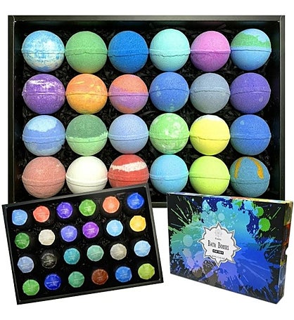 Bath Bombs 24 Piece Gift Set