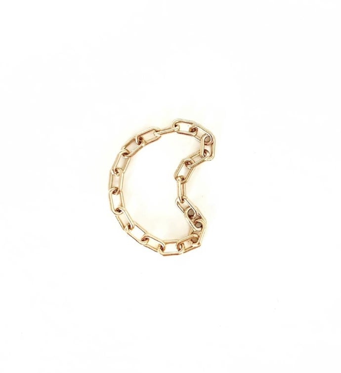14k Gold Filled Paperclip Chain Ring