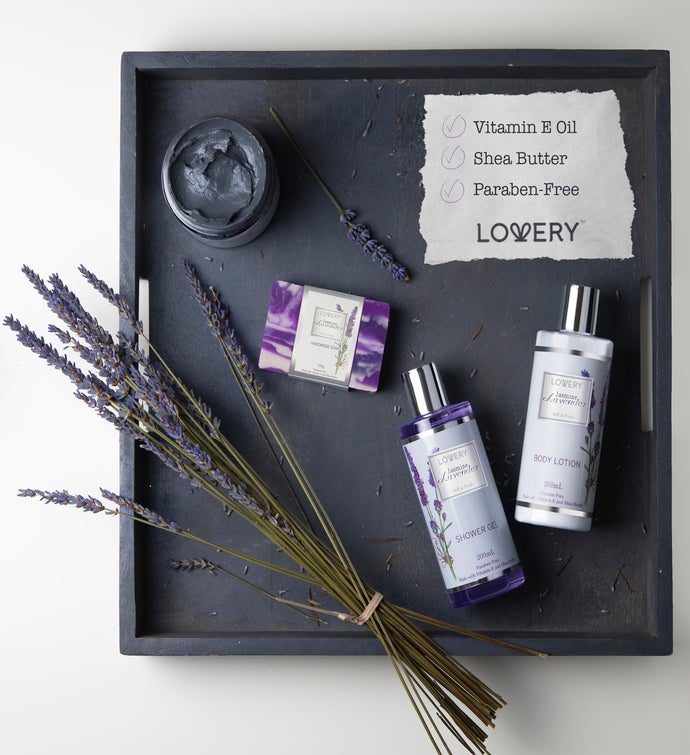 Jasmine Lavender Bath & Body Gift Set, Luxury Bath Essentials With Dead Sea