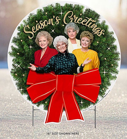 Golden Girls 16" Wreath, Season's Greetings
