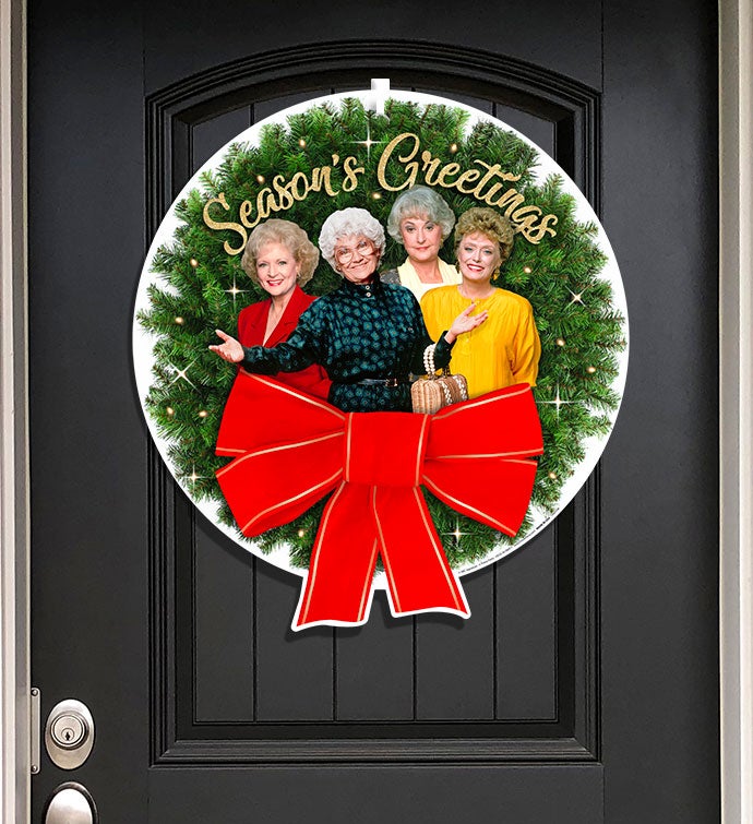 Golden Girls 16" Wreath, Season’s Greetings