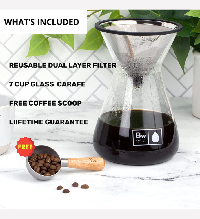 Barista Warrior Pour Over Coffee Maker Set