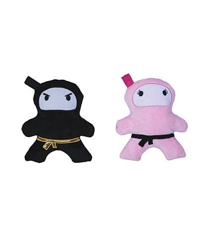Ninja Love Crinkle And Squeaky Plush Dog Toy Combo