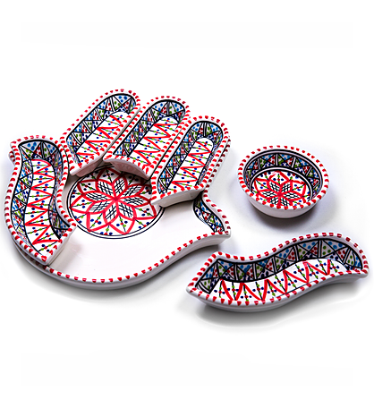 Hamsa Dipping And Serving Set