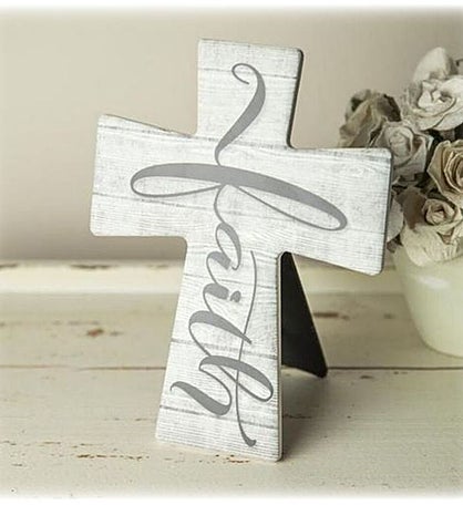 Faith Cross Christian Sympathy Gift With Condolences Card