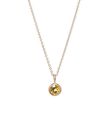Gold Birthstone Necklace