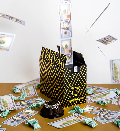 Luxe Billionaire Gift Box W/ Cake