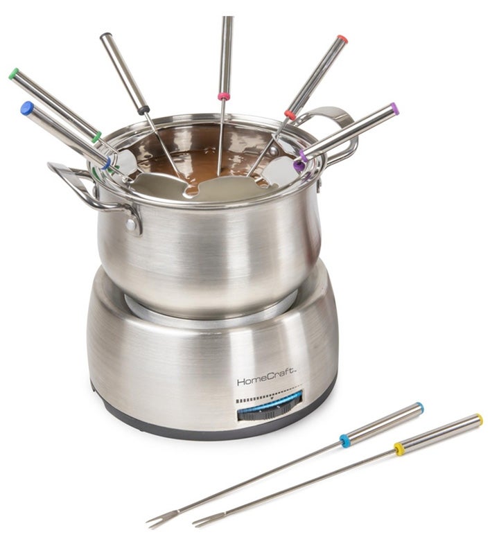 Nostalgia 8 cup Electric Fondue Pot Set For Cheese & Chocolate 8 Color co