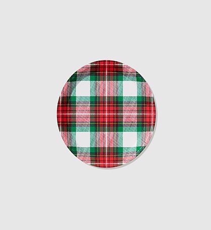 Winter Plaid Small Plates (10 Per Pack)