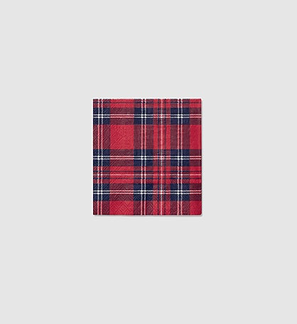 Draper James X Coterie Plaid Cocktail Napkins (25 Per Pack)
