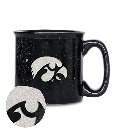 College Speckle 12oz Laser Engraved Campfire Mug