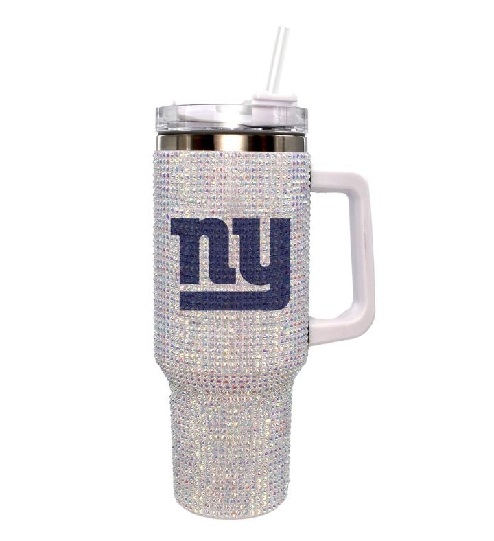 NFL 40oz White Bling Tumbler