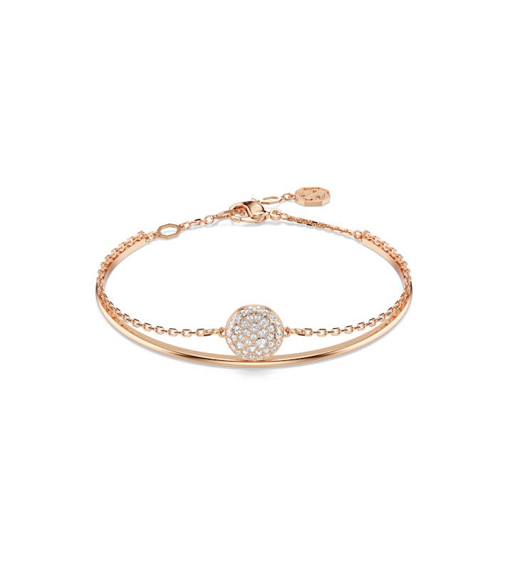 Sublima Bangle White Rose Gold tone Plated