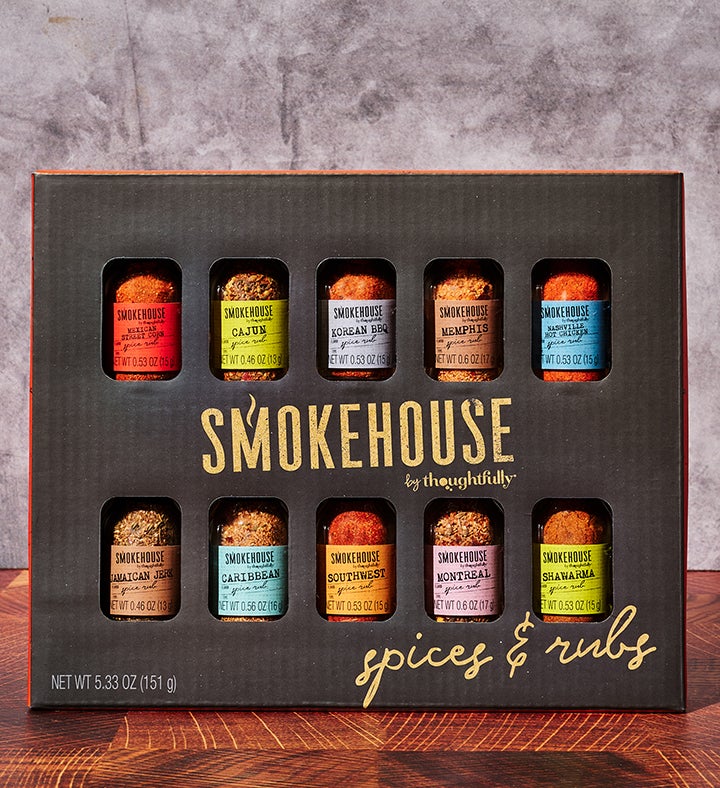 Smokehouse By Thoughtfully, Gourmet Grilling Spice Set, Set Of 10