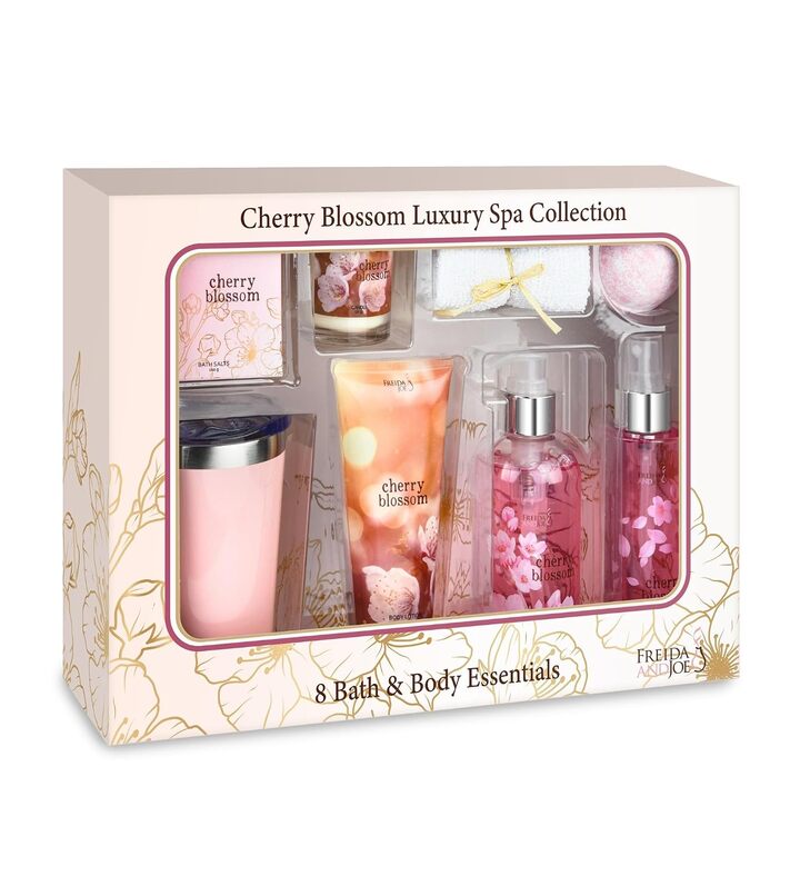 Freida & Joe Cherry Blossom Bath And Body Gift Set, 8 Piece Set