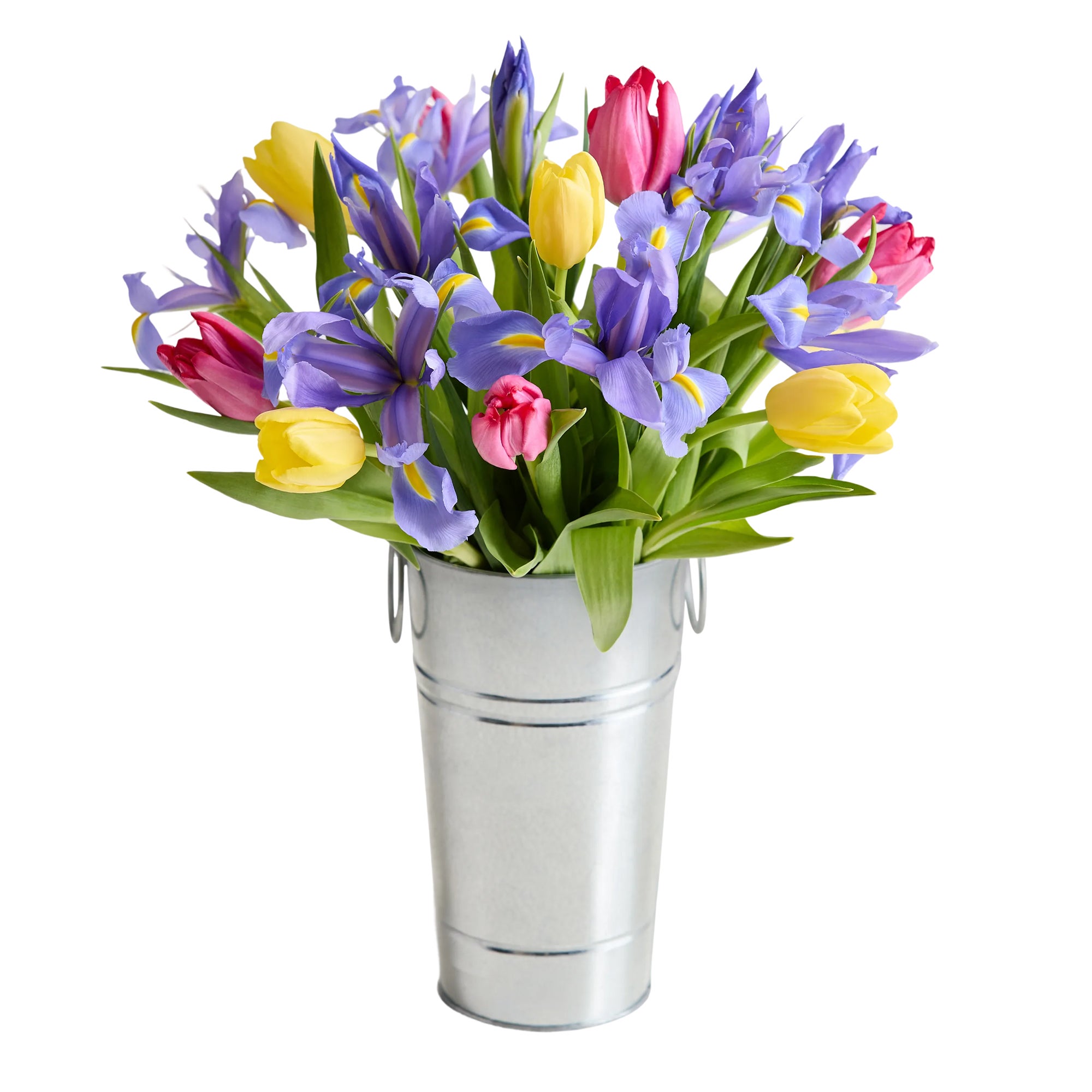Fanciful Spring Tulip & Iris Bouquet